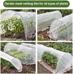 garden netting kit for raised beds, 10x30ft ultra, package contents