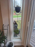 shineloha 2 pack hanging planter with 5.5" pot showing dimensions