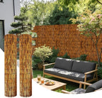 natural reed fencing rolls,bamboo fencing rolls 6ft high shown in use