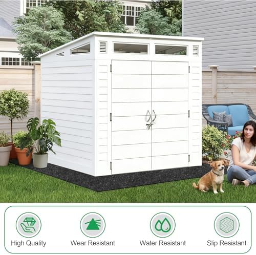 tolanbbt outdoor storage shed floor mat, 8.2 x on a desk or shelf
