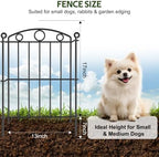 decorative garden fence 17in x 15ft, 15 panels shown in use