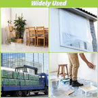 6 mil greenhouse plastic sheeting, 10 x 50, front angle view
