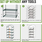 workpro mini greenhouse, 4-tier portable small greenhouses (27"x on a desk or shelf