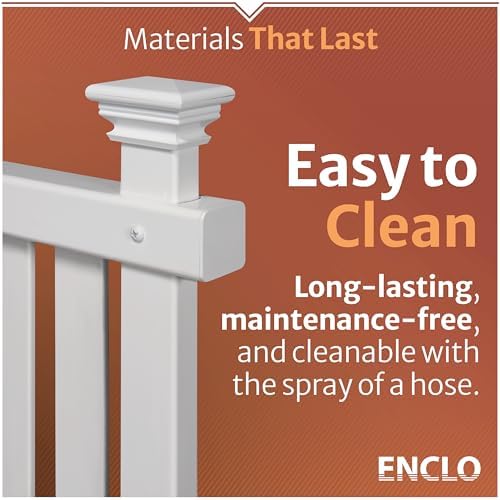 enclo hartford privacy screen, white vinyl diy no, view 9