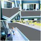 coolboys 3'x9' dark grey balcony privacy screen fence, package contents