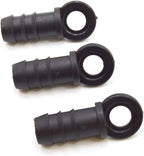 S&M 540400 Drip End Cap 12 mm-Blister Pack of 3, Black
