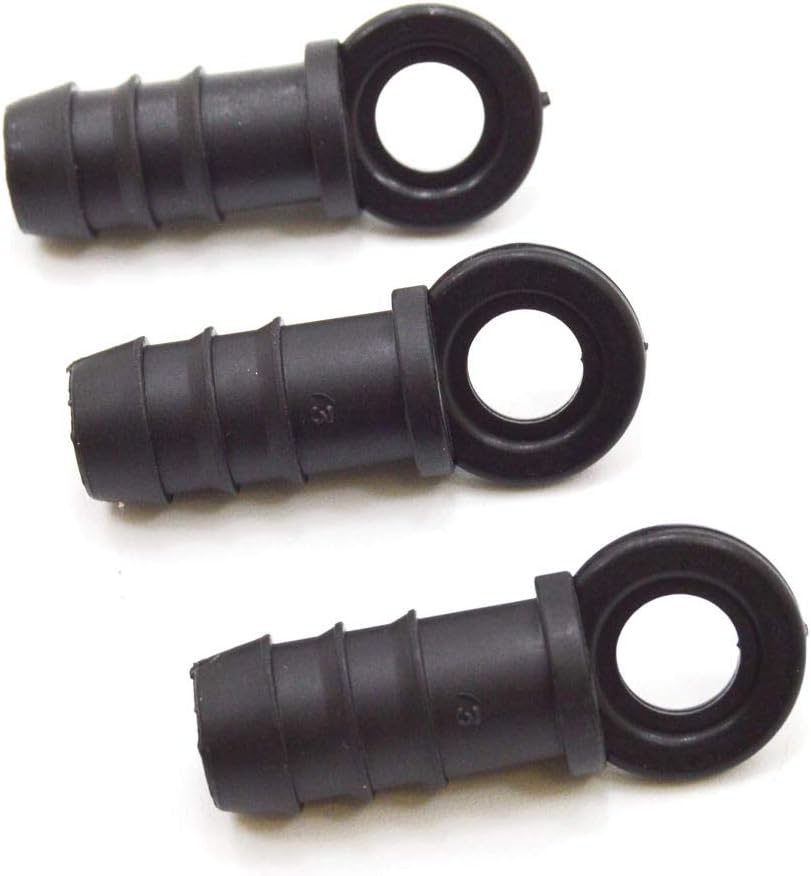 S&M 540400 Drip End Cap 12 mm-Blister Pack of 3, Black