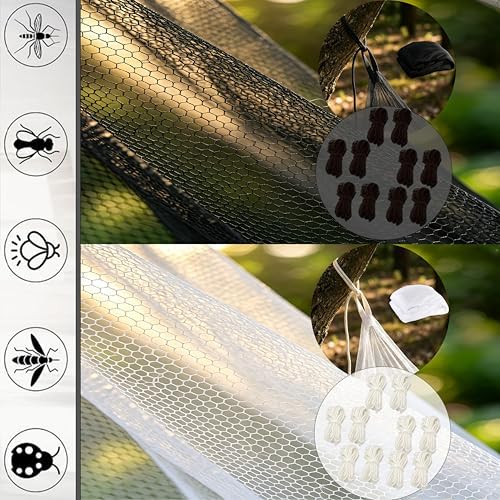 10'x10'x8.2' outdoor camping&patio mosquito netting,large mosquito netting with on a desk or shelf