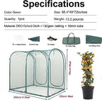 poray large tunnel 8.2'x4' plant netting cover, 6ft shown in use