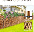 natural reed fencing rolls: privacy bamboo fence 3/4/5/6ft showing dimensions