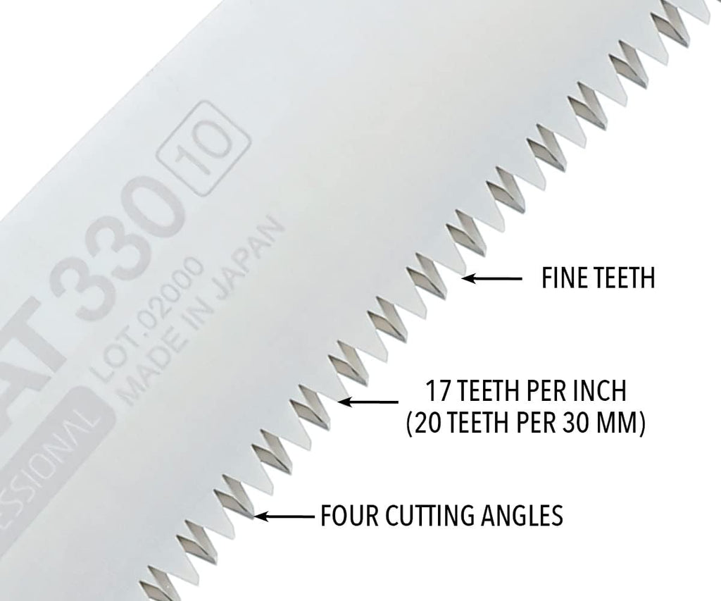 Silky ZUBAT Professional Curved Hand Saw 330mm Fine Teeth (278-33)