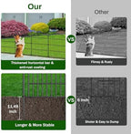 10 panel no dig decorative garden fence with, close-up detail