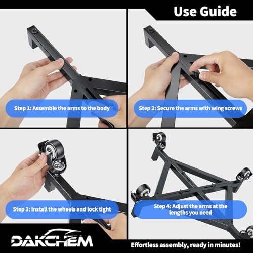 10-17 inch adjustable plant caddy with wheels heavy on a desk or shelf