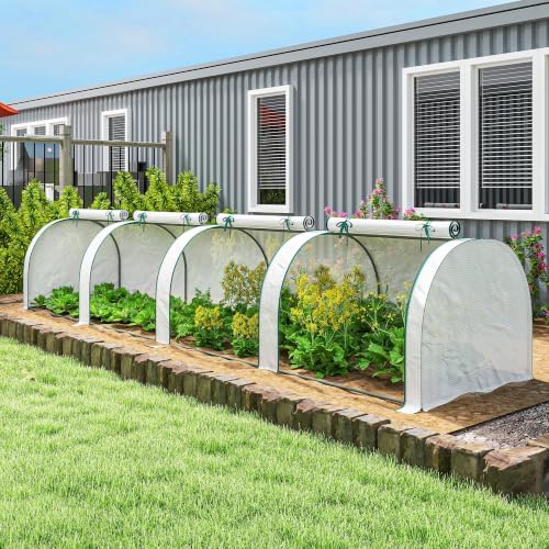 outsunny mini greenhouse 177.2" x 39.4" x 31.5", view 9