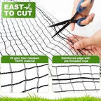 4x100ft deer fence netting for garden, 55gsm plastic, side view