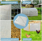 tarpal 10'x12' clear white tarp heavy duty waterproof on a desk or shelf