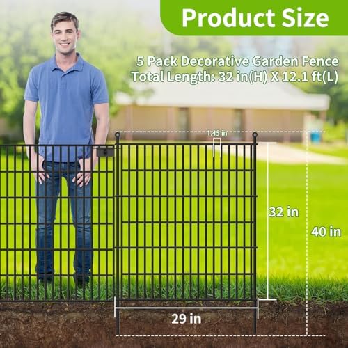 toolterritary 5 panels no dig garden fence with on a desk or shelf
