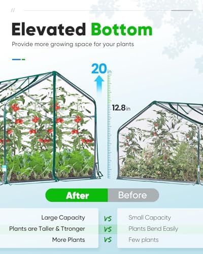 quictent mini greenhouse for indoor outdoor, portable quick-setup, close-up detail
