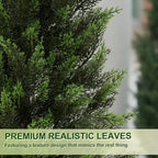 vivatrees 5ft artificial cedar topiary trees 2 pack showing dimensions