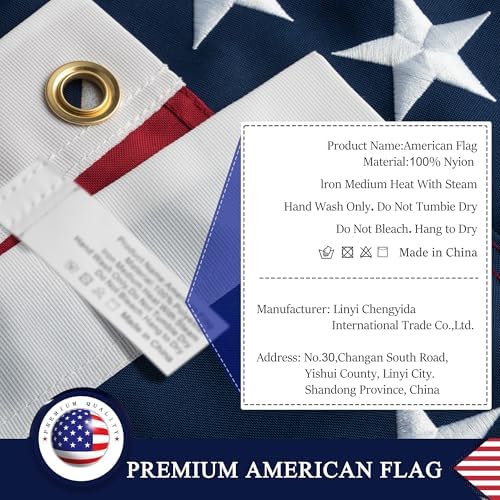 american flag 5x8 ft: long lasting and heavy, package contents