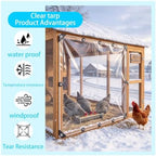 clear tarps heavy duty waterproof 5x8ft 14mil thickened shown in use