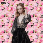 flower wall panels 3d flower wall backdrop, 12pcs, close-up detail