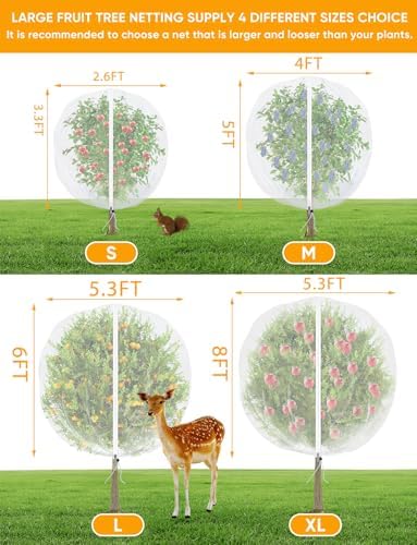 viti fruit tree netting for cicadas - with on a desk or shelf