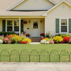ghwie decorative garden fence, rustproof metal, no dig, package contents
