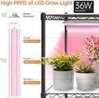 bstrip indoor greenhouse with grow light, 5-tier 47.2x17.8x71in on a desk or shelf