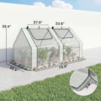outsunny 6' x 3' x 3' portable greenhouse, view 9