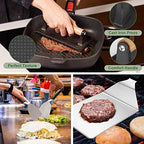 ewfen 35pcs griddle accessories kit, flat top grill, side view