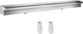 VEVOR Pool Fountain Stainless Steel Pool Waterfall Spillway with Pipe Connector Rectangular Garden Outdoor (59.1")