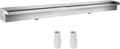 VEVOR Pool Fountain Stainless Steel Pool Waterfall Spillway with Pipe Connector Rectangular Garden Outdoor (59.1")