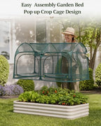 porayhut all-in-one raised garden bed and crop cage, package contents