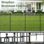 no dig garden fence outdoor for yard, 24in, side view