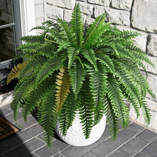 45in fake ferns- large artificial plants outdoor, uv shown in use