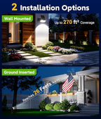LETMY Solar Lights Outdoor Waterproof IP65, 6 Pack Solar Spot Lights Outdoor With 14 Big LEDs, 2-in-1 Wall Lights & 2 Modes Solar Powered Landscape Spotlights for Garage Pathway Yard Decor Garden Gift