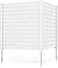 giantex no-dig air conditioner fence, 2 panels, 48''w, main product view