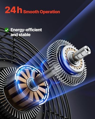 vevor 10'' exhaust fan, wall mounted attic fan, close-up detail