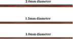 Quality Bronze Long Lasting Bonsai Training Wire Set of 3 Sizes - 1.0mm, 1.5mm, 2.0mm, Corrosion and Rust Resistant (32 Feet Each Size)