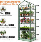 bstrip greenhouses for outdoors with base mat, pvc, side view