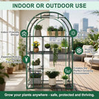 4-tier mini greenhouse for outdoors, 40" x 18", close-up detail