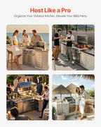 vevor outdoor kitchen drawers 16"w x 28.5"h x, front angle view