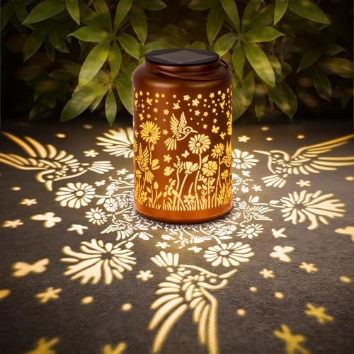 Solar Lanterns Outdoor Waterproof Hummingbird, Solar Garden Lights | Solar Lights Outdoor, Outdoor Lights, Garden Decor, Patio Decor, Backyard Decor, Birthday Gifts for Women Mom Grandma