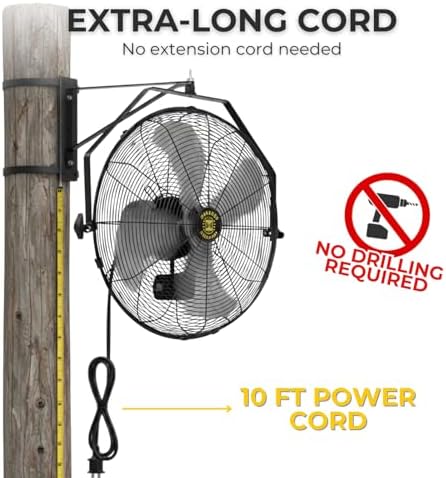 zebozap 18" outdoor fan | outdoor fans for shown in use