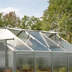 spahir 6 8.5x12.6 ft walk in greenhouse, side view