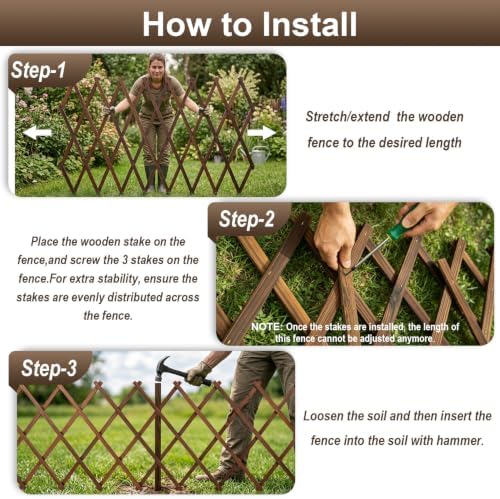 avalution decorative garden fence outdoor,total 12in(h) x 11.6, package contents