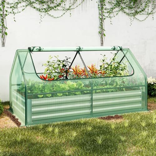 safstar raised garden bed with cover, 6ft x, view 9
