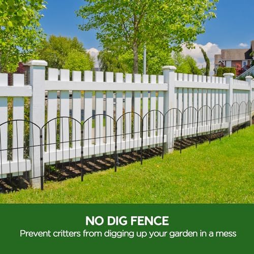 goovilla garden fence, total 27ft(l) x 24in(h), 25, front angle view