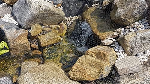pondh2o premium koi pond cover netting, 33 ft, front angle view